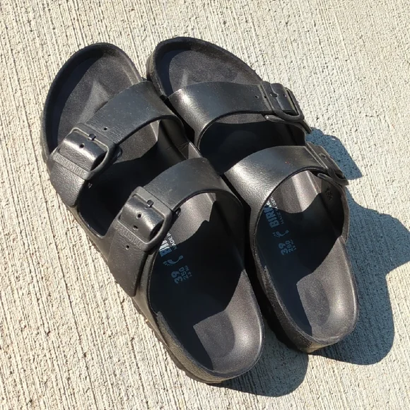 Birkenstock Arizona Essentials EVA Black Sandals Size 39 Narrow - Picture 1 of 5